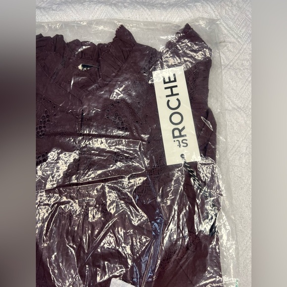 St. Roche Clair Blouse in Raisin, Embroidery and Lace. Size 2. NWT! - Picture 7 of 8